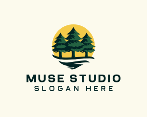 Pine Tree Forest logo design