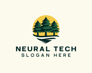 Pine Tree Forest logo design