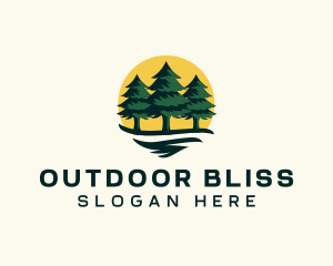 Pine Tree Forest logo design