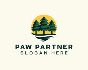 Pine Tree Forest logo design