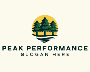 Pine Tree Forest logo design