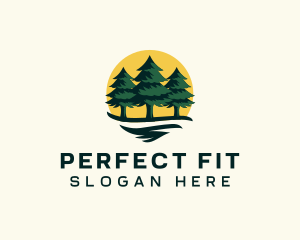 Pine Tree Forest logo design