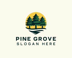 Pine Tree Forest logo design