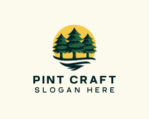 Pine Tree Forest logo design