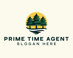 Pine Tree Forest logo design