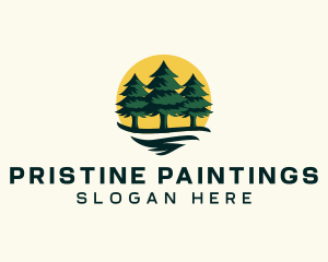 Pine Tree Forest logo design