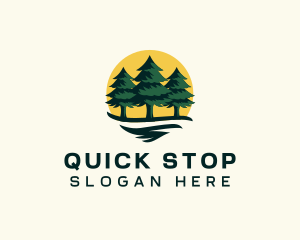 Pine Tree Forest logo design