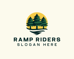 Pine Tree Forest logo design