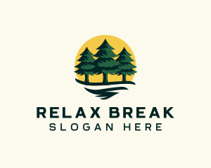 Pine Tree Forest logo design