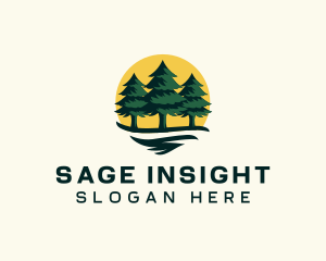 Pine Tree Forest logo design