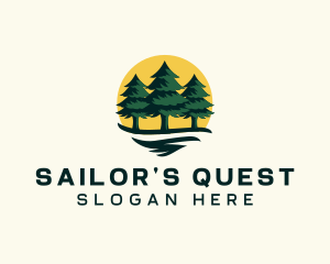 Pine Tree Forest logo design