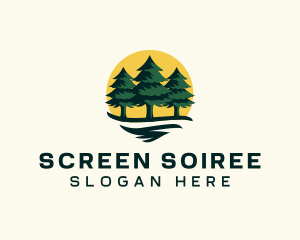 Pine Tree Forest logo design