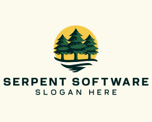 Pine Tree Forest logo design