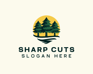 Pine Tree Forest logo design