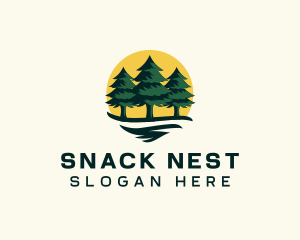 Pine Tree Forest logo design