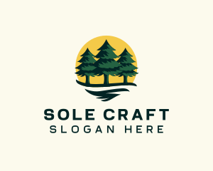 Pine Tree Forest logo design