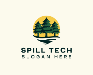 Pine Tree Forest logo design