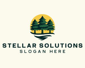 Pine Tree Forest logo design