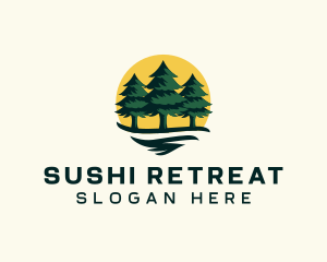 Pine Tree Forest logo design