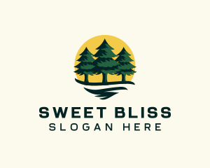 Pine Tree Forest logo design