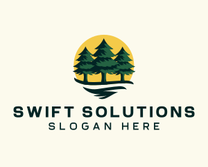 Pine Tree Forest logo design