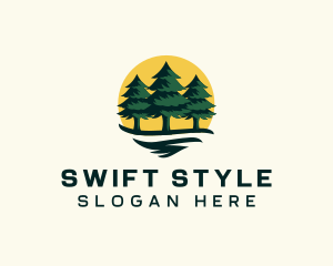 Pine Tree Forest logo design