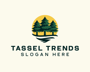 Pine Tree Forest logo design