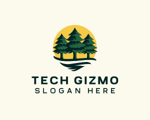 Pine Tree Forest logo design