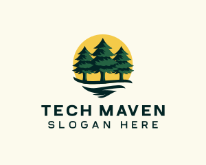 Pine Tree Forest logo design