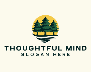 Pine Tree Forest logo design