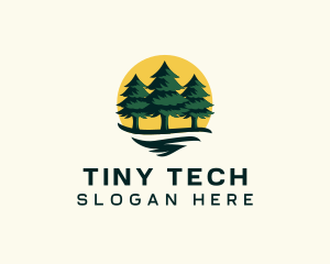 Pine Tree Forest logo design