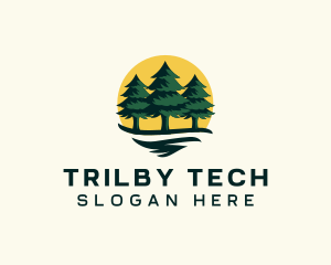 Pine Tree Forest logo design