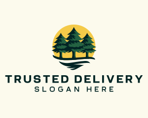 Pine Tree Forest logo design