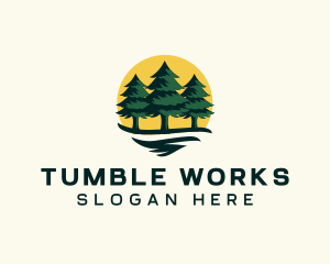 Pine Tree Forest logo design