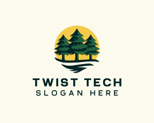 Pine Tree Forest logo design