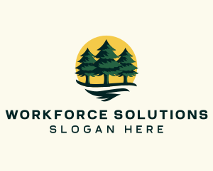 Pine Tree Forest logo design