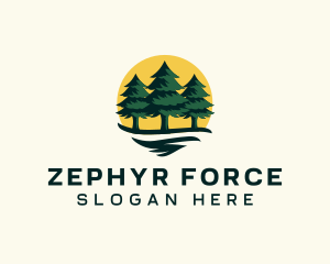 Pine Tree Forest logo design