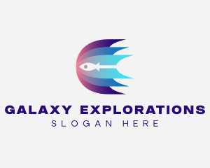 Rocket Outer Space Expedition logo design