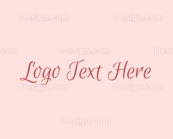 Feminine Handwritten Signature Logo