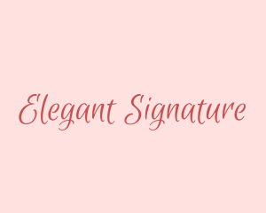 Feminine Handwritten Signature logo