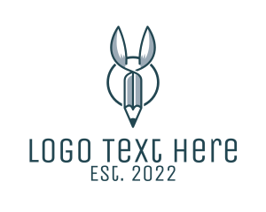 Animal Ears Pencil  logo