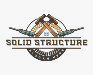 Construction Hammer Builder logo design