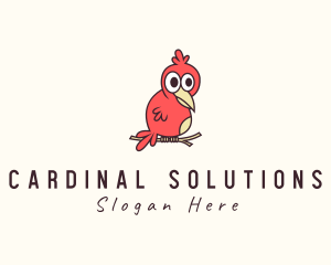 Perched Red Bird logo