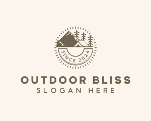 Mountain Forest Camp logo design