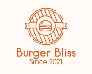 Hamburger Grill Badge logo