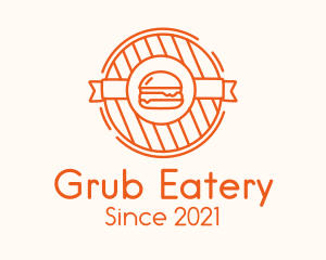 Hamburger Grill Badge logo design