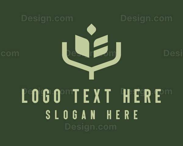 Simple Angular Plant Logo