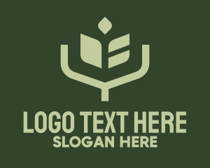 Simple Angular Plant logo