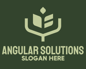 Simple Angular Plant logo
