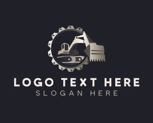 Excavator Heavy Equipment logo